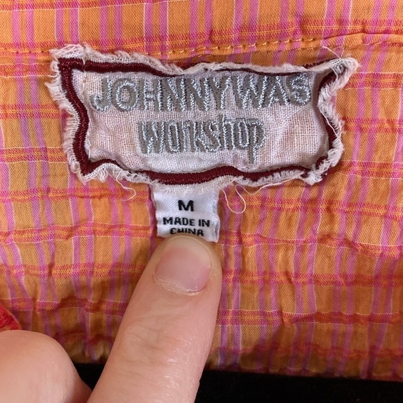 Johnny Was Olinda puff sleeve effortless blouse medium EUC - Picture 3 of 9